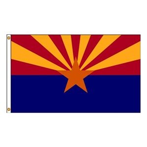 12 in. X 18 in. Nyl-Glo Arizona Flag