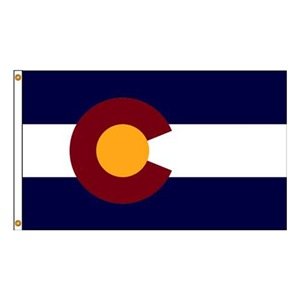 12 in. X 18 in. Nyl-Glo Colorado Flag