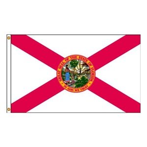 140947WE 12 in. X 18 in. Nyl-Glo Florida Flag