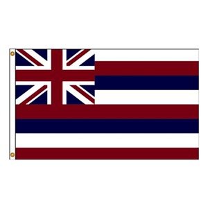 12 in. X 18 in. Nyl-Glo Hawaii Flag