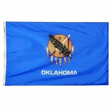 Picture of Annin Flagmakers 144360 3 ft. x 5 ft. Nyl-Glo Oklahoma Flag