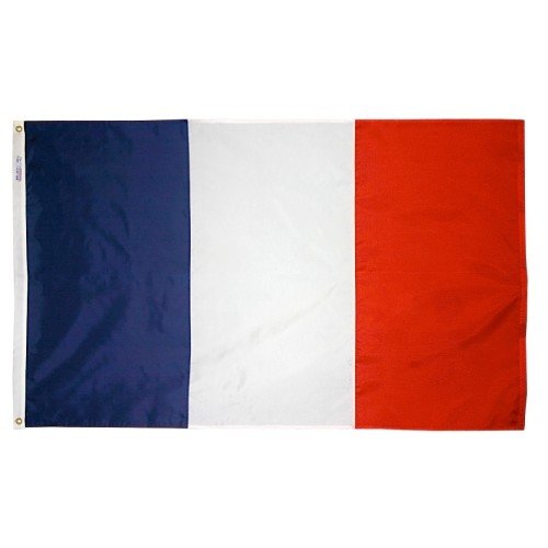 4 ft. X 6 ft. Nyl-Glo France Flag