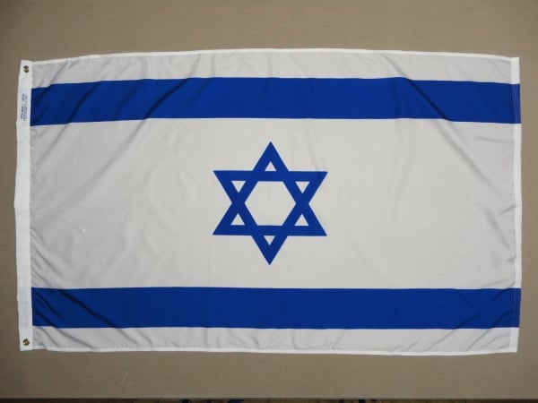 4 ft. X 6 ft. Nyl-Glo Israel Flag