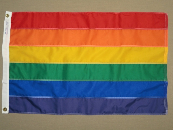 Picture of Annin Flagmakers 272415 4 ft. X 6 ft. Nyl-Glo Rainbow Flag