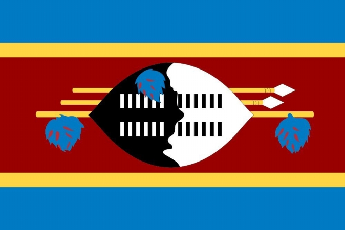 3 ft. x 5 ft. Nyl-Glo Swaziland Flag