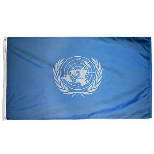 Nyl-Glo United Nations Flag - 3 ft. x 5 ft.
