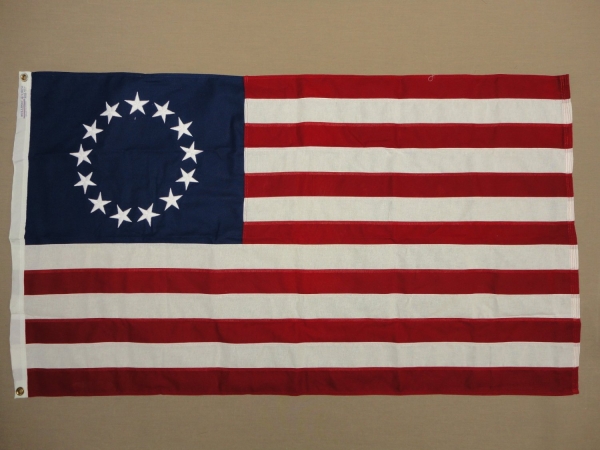 Picture of Annin Flagmakers 318100 Betsy Ross with Embroidered Stars Cotton Bunting-3 ft. X 5 ft.