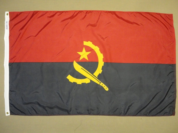 Picture of Annin Flagmakers 190274 2 ft. X 3 ft. Nyl-Glo Angola Flag