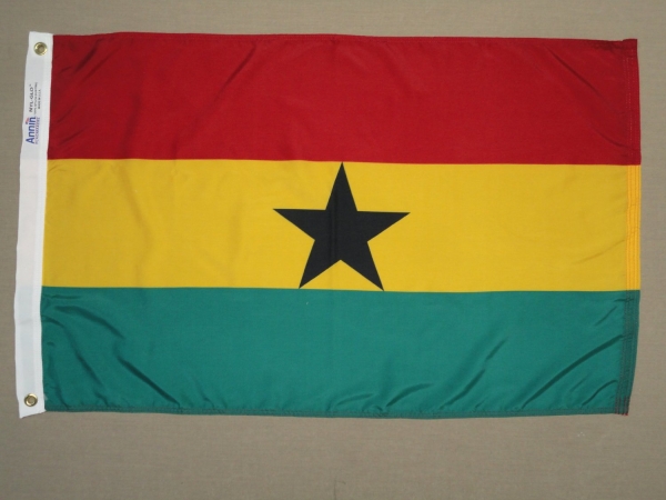Picture of Annin Flagmakers 192963 2 ft. X 3 ft. Nyl-Glo Ghana Flag
