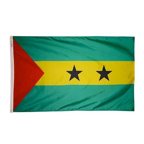 Picture of Annin Flagmakers 197130 2 X 3 ft. Nyl-Glo Sao Tome & Principe Flag