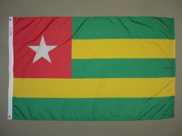 Picture of Annin Flagmakers 198440 2 ft. X 3 ft. Nyl-Glo Togo Flag