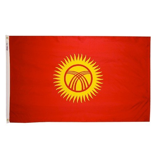 Picture of Annin Flagmakers 974021 2 ft. X 3 ft. Nyl-Glo Kyrgyzstan Flag
