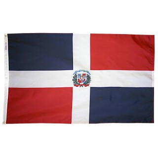 Picture of Annin Flagmakers 192259 3 ft. x 5 ft. Nyl-Glo Dominican Republic Government Seal Flag