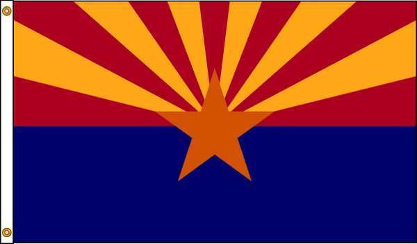 Picture of Annin Flagmakers 140270 4 ft. X 6 ft. Nyl-Glo Arizona Flag