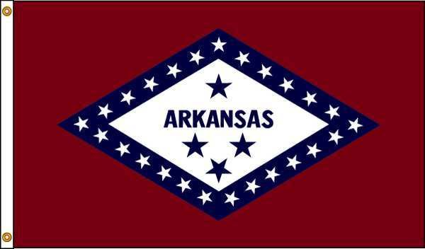 Picture of Annin Flagmakers 140370 4 ft. X 6 ft. Nyl-Glo Arkansas Flag