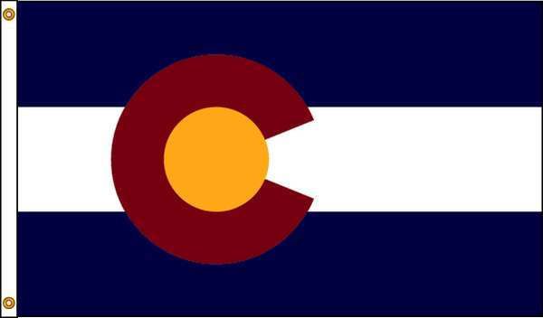Picture of Annin Flagmakers 140670 4 ft. X 6 ft. Nyl-Glo Colorado Flag