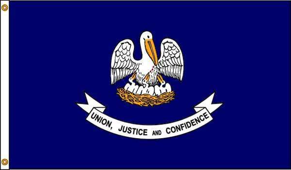 Picture of Annin Flagmakers 142170 4 ft. X 6 ft. Nyl-Glo Louisiana Flag