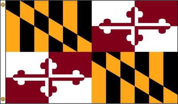 Picture of Annin Flagmakers 142370 4 ft. X 6 ft. Nyl-Glo Maryland Flag