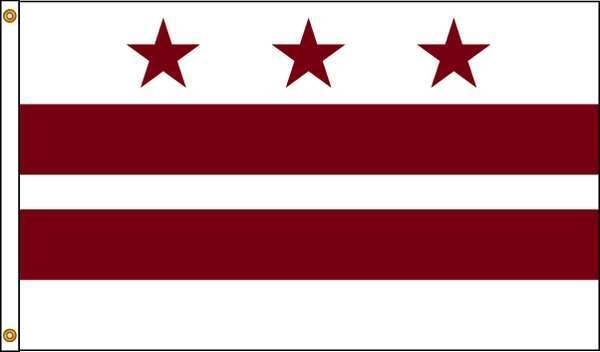 4 ft. X 6 ft. Nyl-Glo District of Columbia Flag