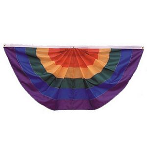 Picture of Annin Flagmakers 485100 Rainbow Fan Sewn Nyl-Glo-3 ft. X 6 ft.