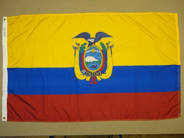 4 ft. X 6 ft. Nyl-Glo Ecuador Government Flag
