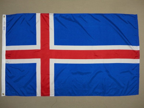 4 ft. X 6 ft. Nyl-Glo Iceland Flag