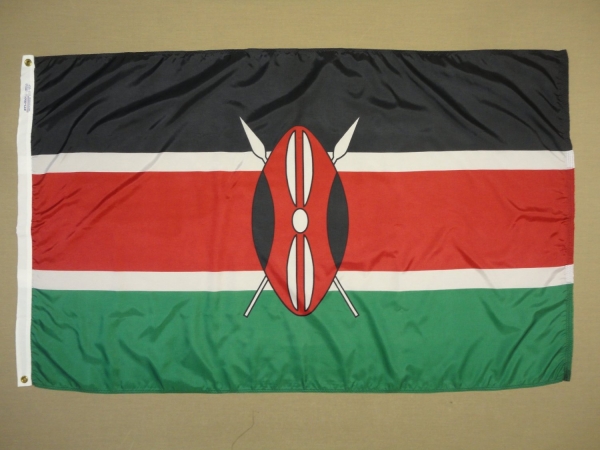 4 ft. X 6 ft. Nyl-Glo Kenya Flag