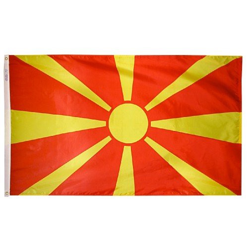 4 ft. X 6 ft. Nyl-Glo Macedonia Flag