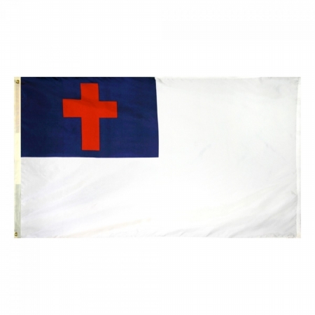 3 ft. x 5 ft. Nyl-Glo Christian Flag- Sewn Design