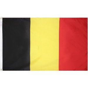 5 ft. X 8 ft. Nyl-Glo Belgium Flag