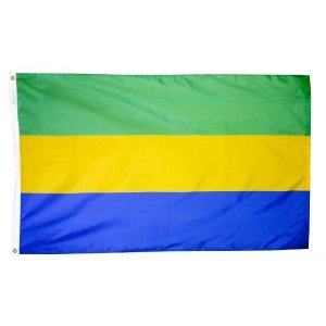 5 ft. X 8 ft. Nyl-Glo Gabon Flag