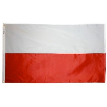 5 ft. X 8 ft. Nyl-Glo Poland Flag