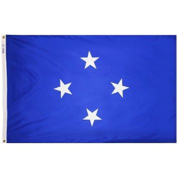 3 ft. x 5 ft. Nyl-Glo Micronesia Flag