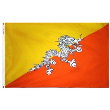 3 ft. x 5 ft. Nyl-Glo Bhutan Flag