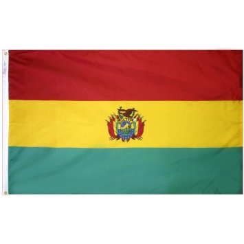 3 ft. x 5 ft. Nyl-Glo Bolivia Government Flag
