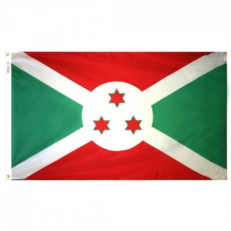 3 ft. x 5 ft. Nyl-Glo Burundi Flag