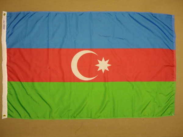 3 ft. x 5 ft. Nyl-Glo Azerbaijan Flag