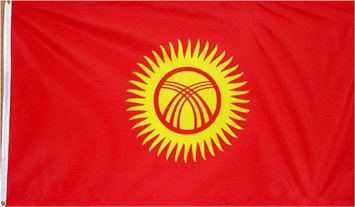 3 ft. x 5 ft. Nyl-Glo Kyrgyzstan Flag