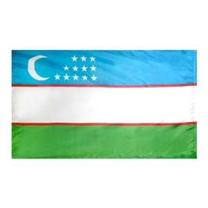 3 ft. x 5 ft. Nyl-Glo Uzbekistan Flag