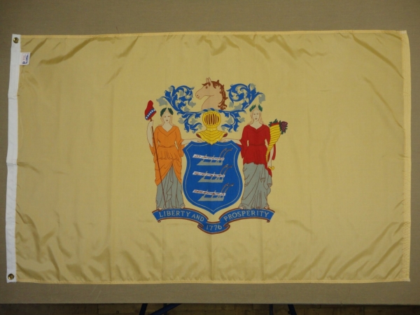 Picture of Annin Flagmakers 143670 4 ft. X 6 ft. Nyl-Glo New Jersey Flag