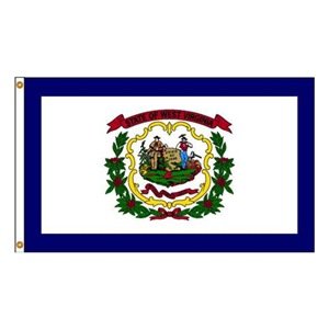4 ft. X 6 ft. Nyl-Glo West Virginia Flag