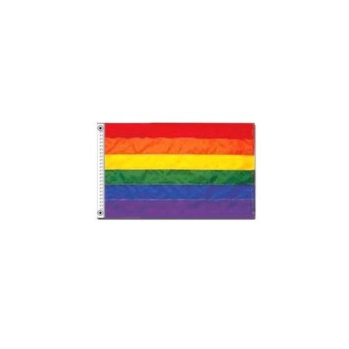 Picture of Annin Flagmakers 272416 5 ft. X 8 ft. Nyl-Glo Rainbow Flag