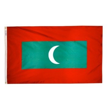 4 ft. X 6 ft. Nyl-Glo Maldives Flag