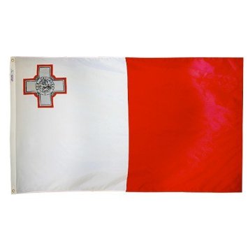 4 ft. X 6 ft. Nyl-Glo Malta Flag