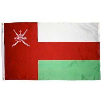 4 ft. X 6 ft. Nyl-Glo Oman Flag