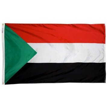 4 ft. X 6 ft. Nyl-Glo Sudan Flag