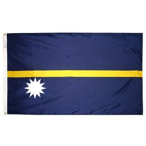 Picture of Annin Flagmakers 221456 4 ft. X 6 ft. Nyl-Glo Nauru Flag