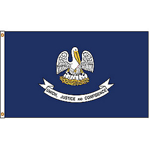 12 in. X 18 in. Nyl-Glo Louisiana Flag