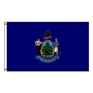 Picture of Annin Flagmakers 142248WE 12 in. X 18 in. Nyl-Glo Maine Flag