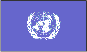 5 ft. X 8 ft. Nyl-Glo United Nations Flag